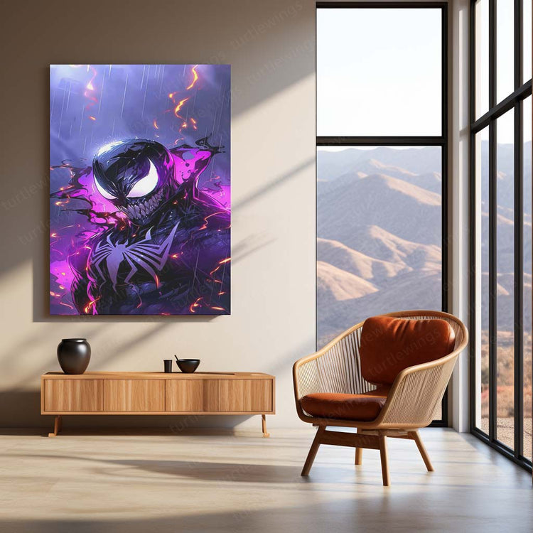 Venom Metal Poster | Marvel Supervillain Wall Art | HD Print