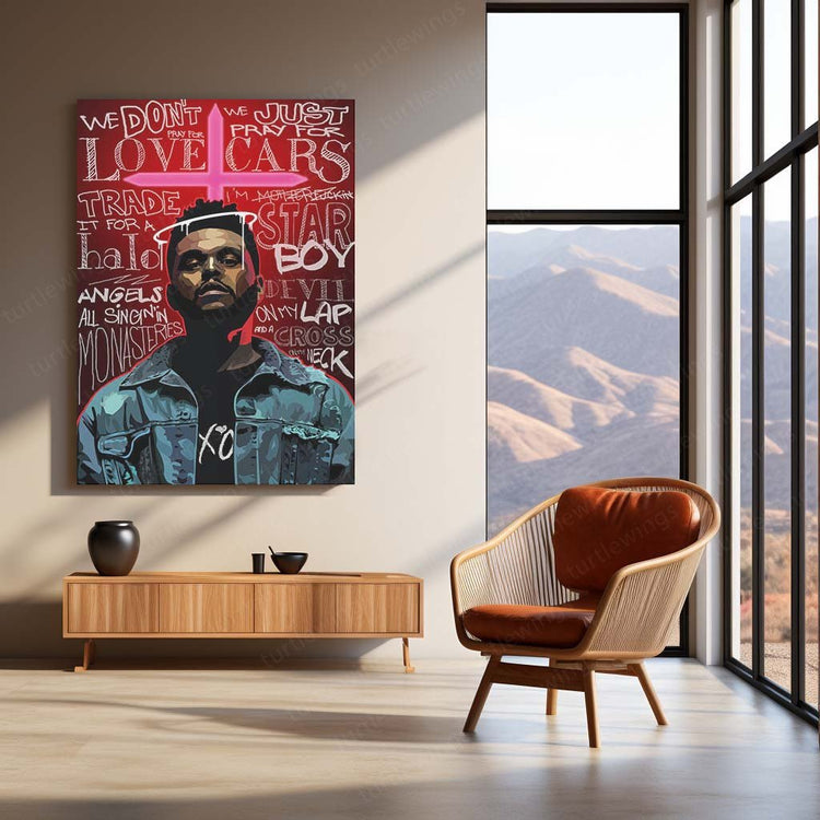 Soulful Vibes - The Weekend Metal Poster | R&amp;B Icon Wall Art | HD Print 2