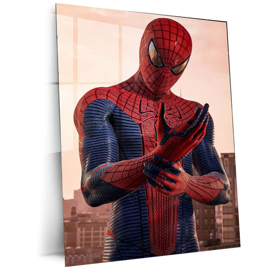 Spiderman Metal Poster | Marvel Superhero Wall Art | HD Print