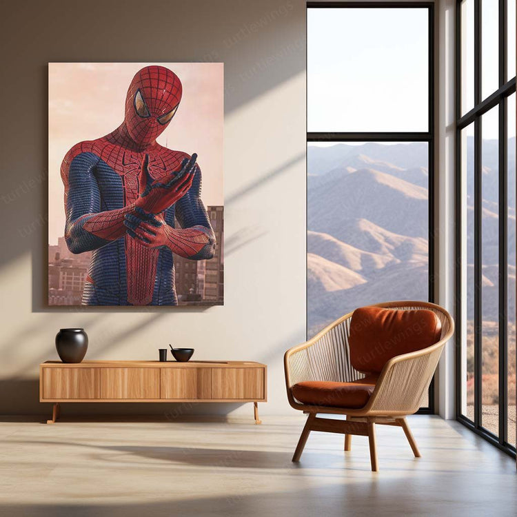 Spiderman Metal Poster | Marvel Superhero Wall Art | HD Print