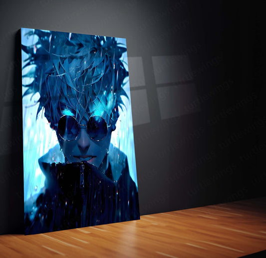 Satoru Gojo Metal Poster | Jujutsu Kaisen Wall Art | HD Print