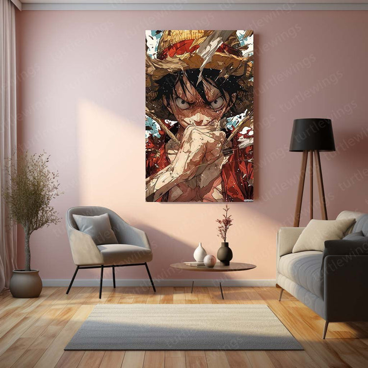 Luffy- One Piece Metal Poster | Anime Wall Art | HD Print