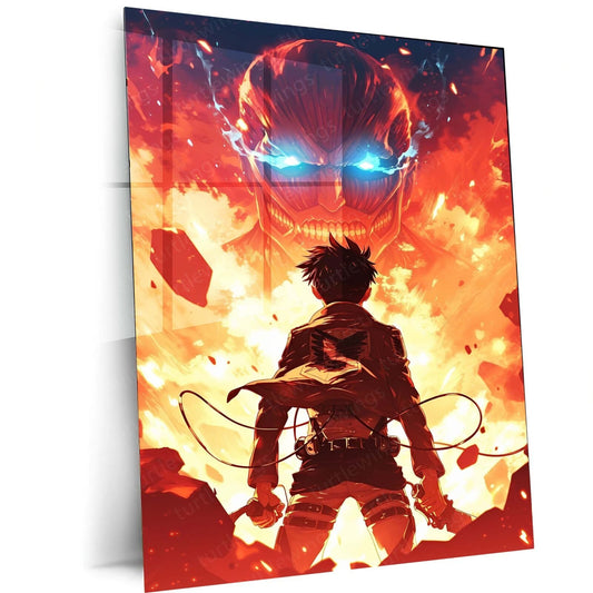 Levi Ackerman Metal Poster | Attack on Titan Wall Art | HD Print