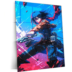 Mikasa Ackerman Attack on Titan Metal Poster | Anime Wall Art | AOT Collector’s Edition