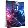 Satoru Gojo Metal Poster | Jujutsu Kaisen Anime Wall Art | Limitless & Six Eyes Decor