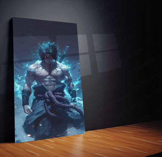 Sasuke Metal Poster | Naruto Wall Art | HD Print