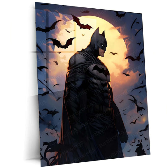 Batman Metal Poster | Dark Knight Art | Superhero D?cor