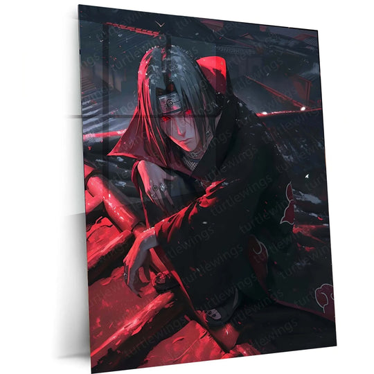 Itachi Uchiha Metal Poster | Naruto Wall Art | HD Print