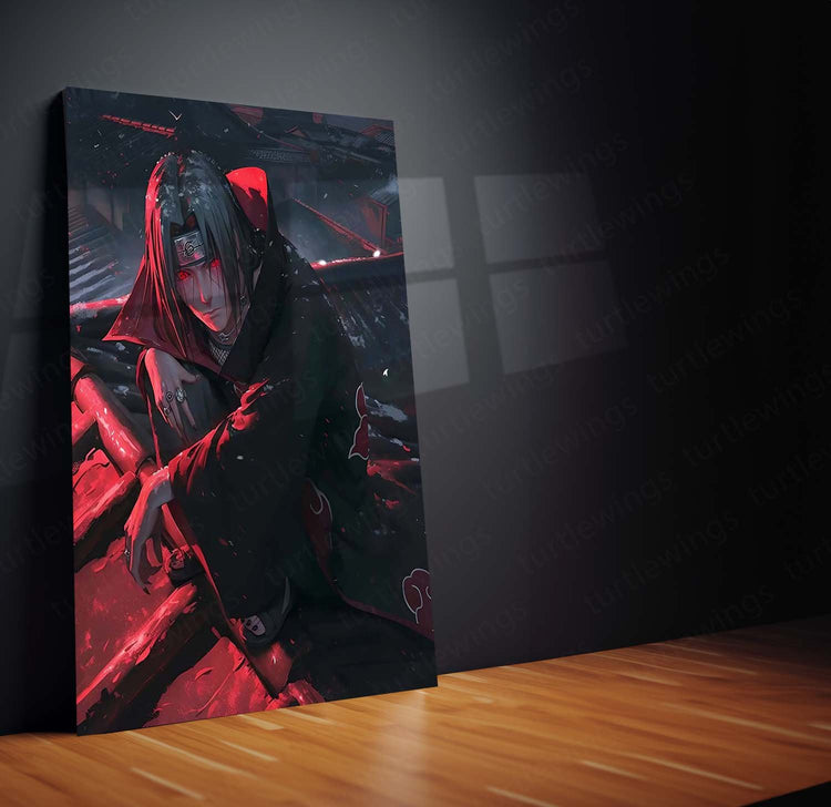 Itachi Uchiha Metal Poster | Naruto Wall Art | HD Print