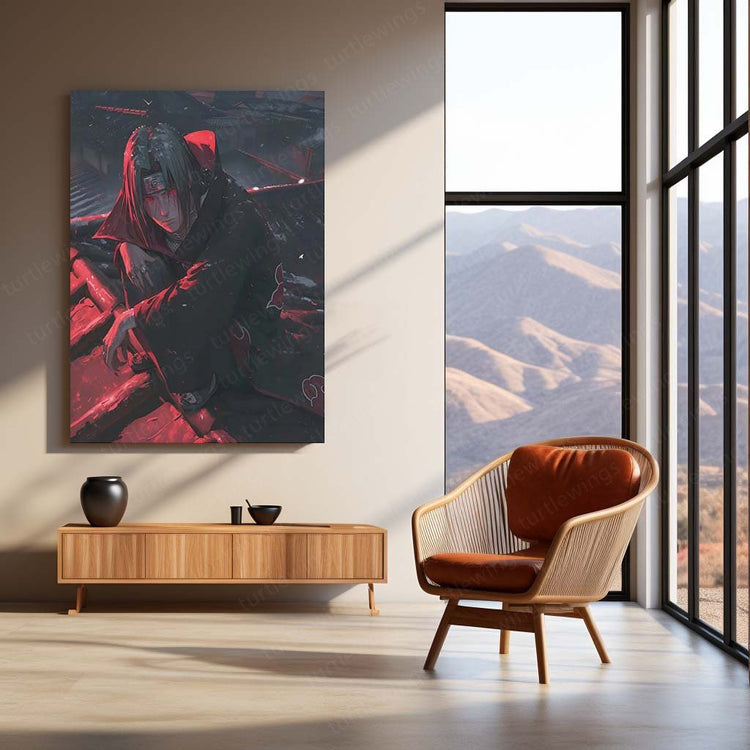 Itachi Uchiha Metal Poster | Naruto Wall Art | HD Print