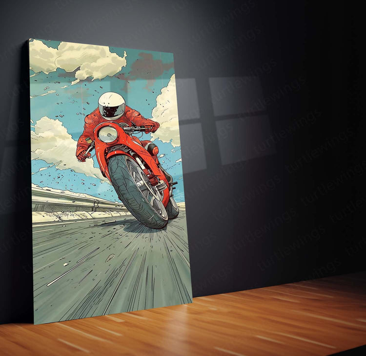 Bike Art Urban Aesthetic Metal Poster | Motorcycle Wall Decor | HD Print 2