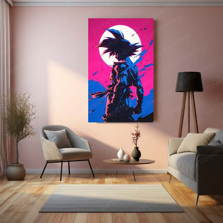 Goku Art Metal Poster | Dragon Ball Z Wall Decor | HD Print