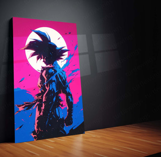 Goku Art Metal Poster | Dragon Ball Z Wall Decor | HD Print