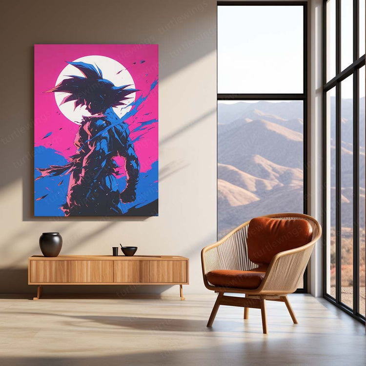 Goku Art Metal Poster | Dragon Ball Z Wall Decor | HD Print