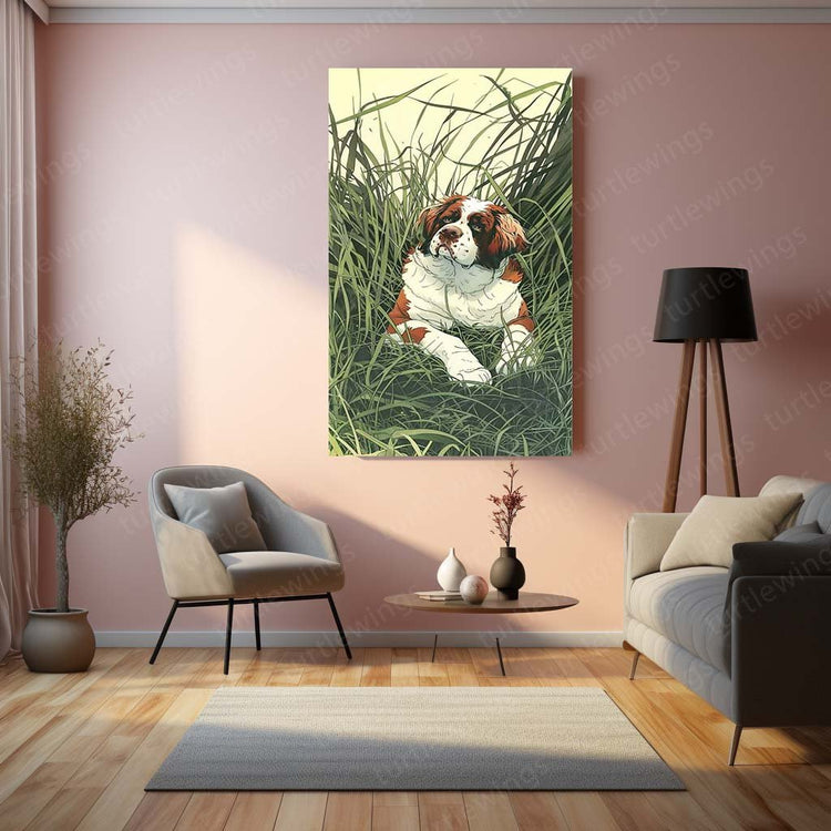 Dog Art Aesthetic Metal Poster | Pet Lovers Wall Decor | HD Print