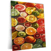 Fruits Aesthetic Metal Poster | Colorful Wall Decor | HD Print