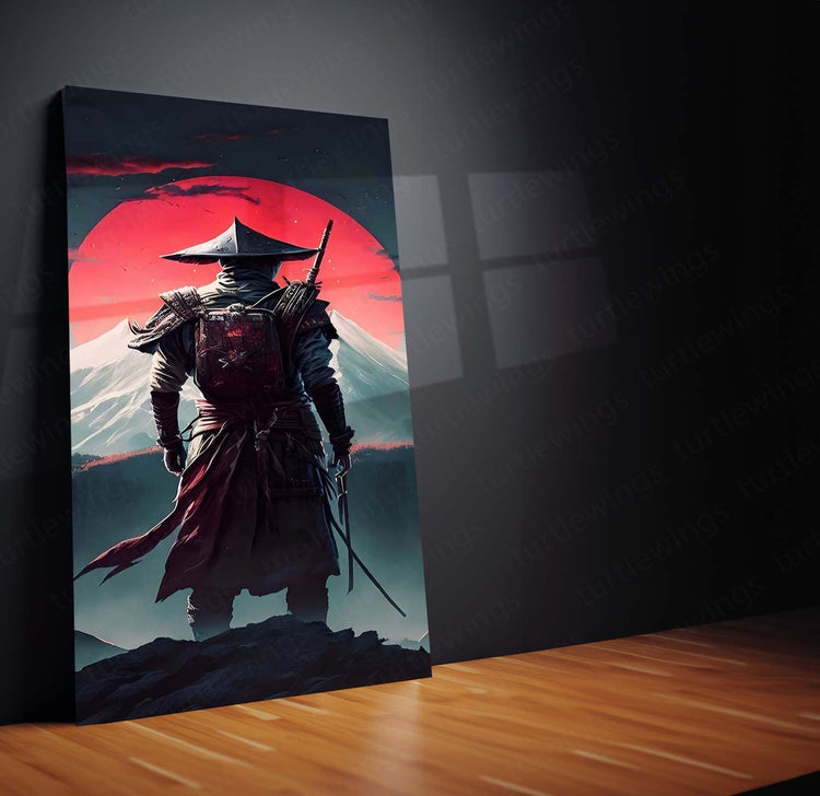 Ninja Samurai Metal Poster | Warrior Wall Art | HD Print