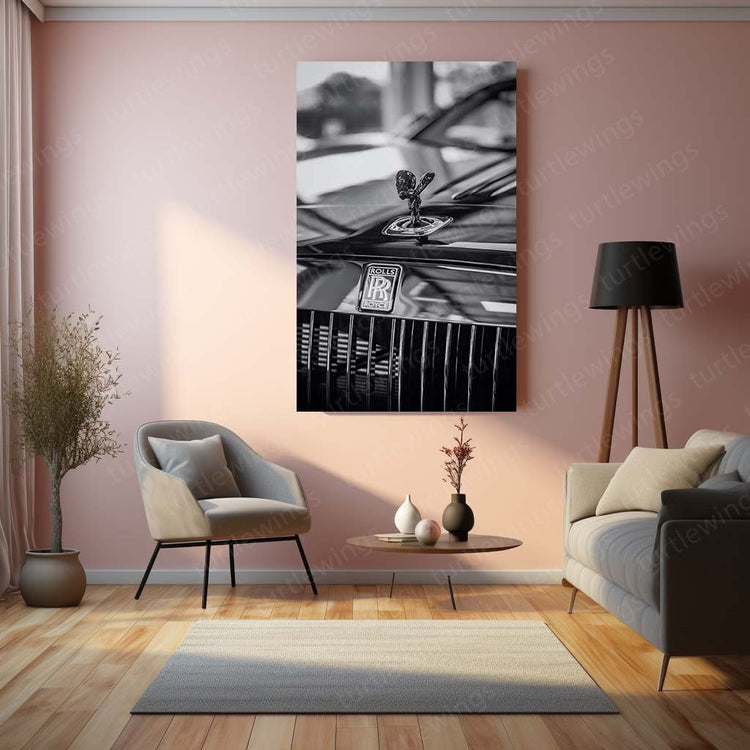 Rolls Royce Metal Poster | Luxury Car Wall Art | HD Print