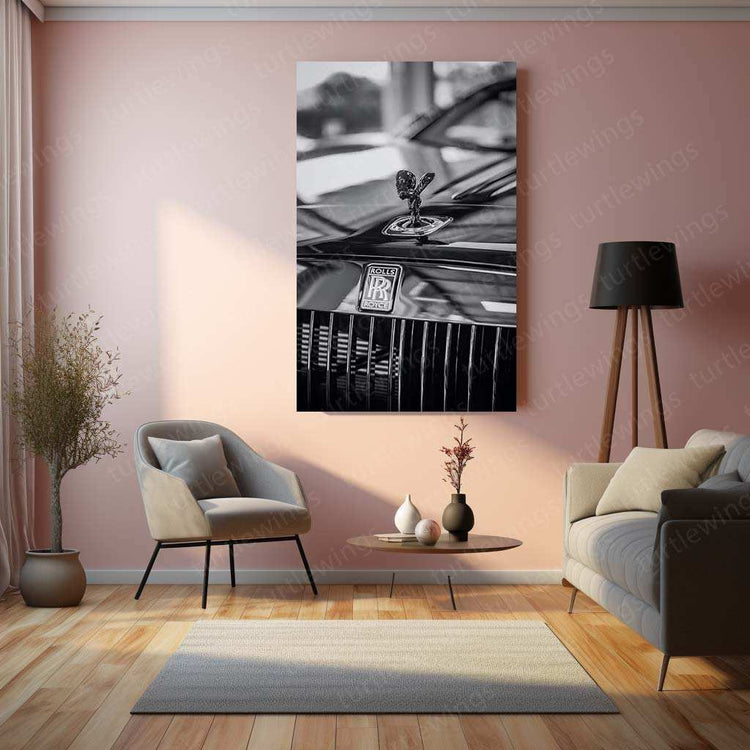 Rolls-Royce Luxury Metal Poster | Elegant Automotive Wall Art | Prestige Car Decor - TURTLEWINGS 