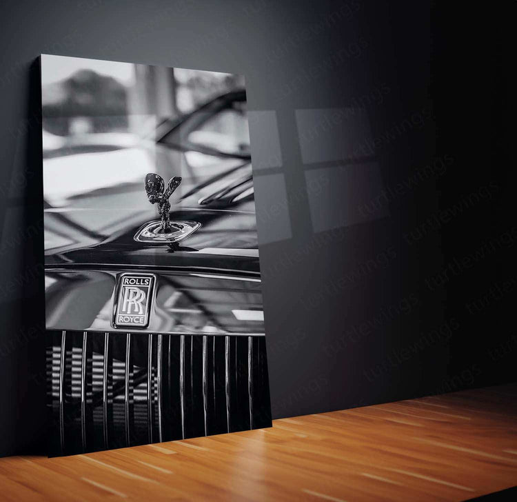 Rolls-Royce Luxury Metal Poster | Elegant Automotive Wall Art | Prestige Car Decor - TURTLEWINGS 