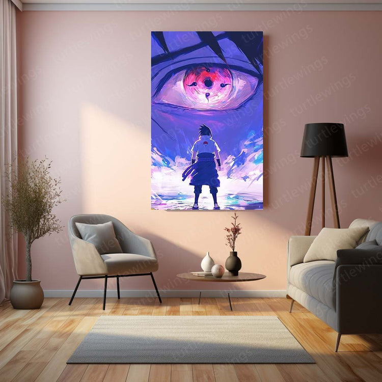 Sasuke Metal Poster | Naruto Wall Art | HD Print 2