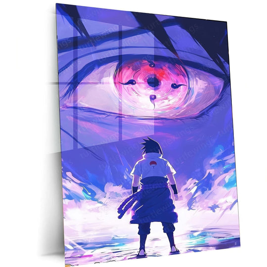 Sasuke Metal Poster | Naruto Wall Art | HD Print 2