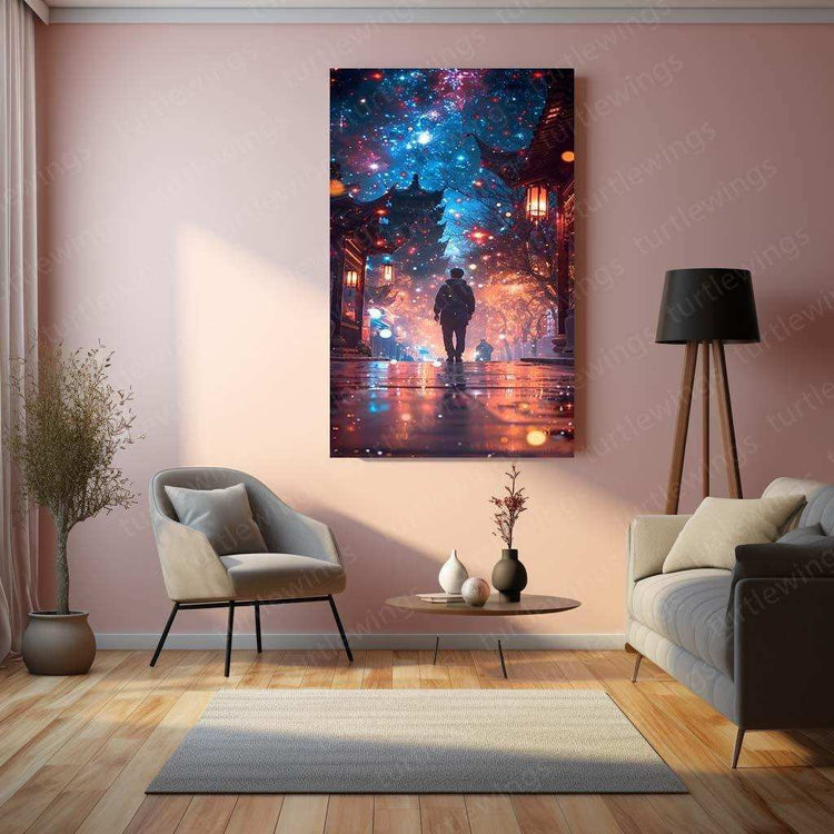 Urban Art Aesthetic Metal Poster | Cityscape Wall Decor | HD Print 2