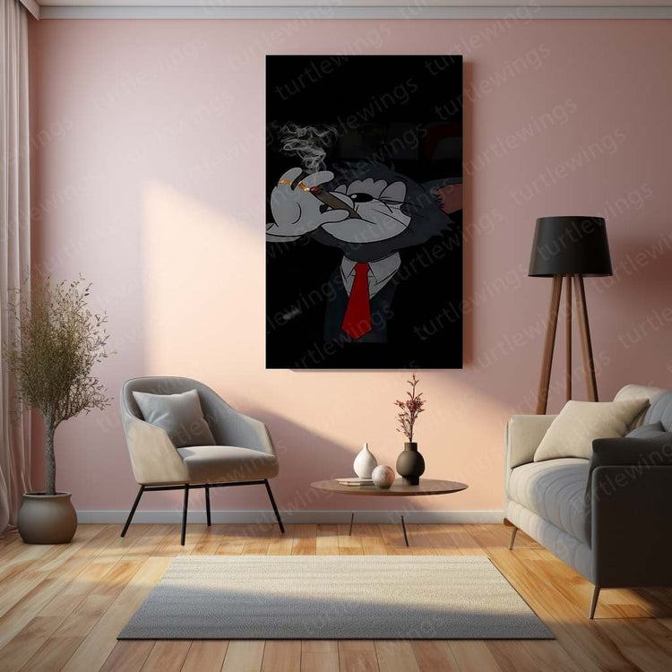 Tom and Jerry Metal Poster | Cartoon Wall Decor | HD Print