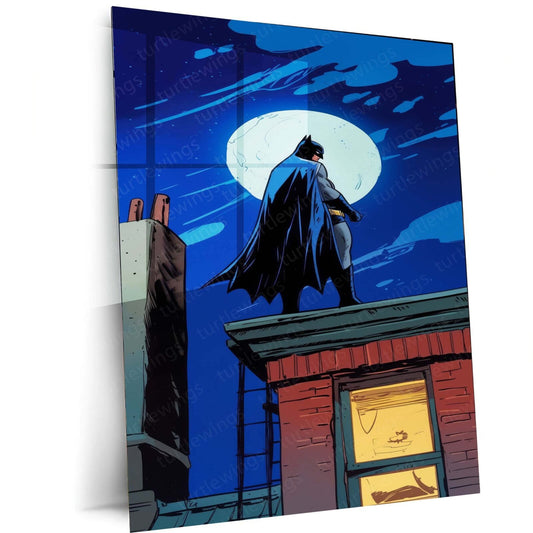 Batman Metal Poster | DC Superhero Wall Art | HD Print