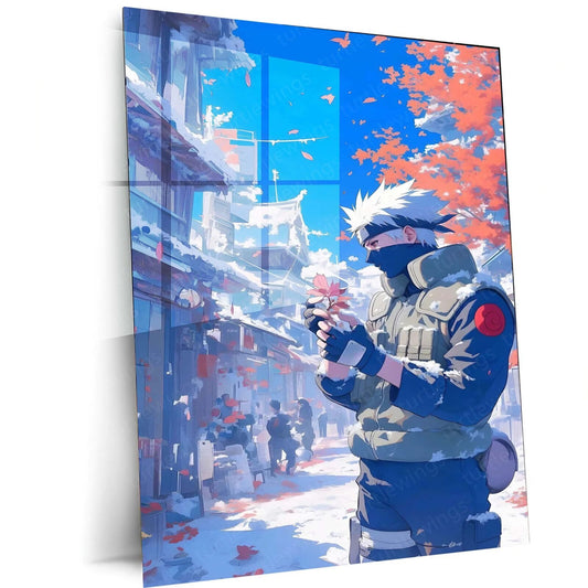 Kakashi Hatake Metal Poster | Naruto Wall Art | HD Print