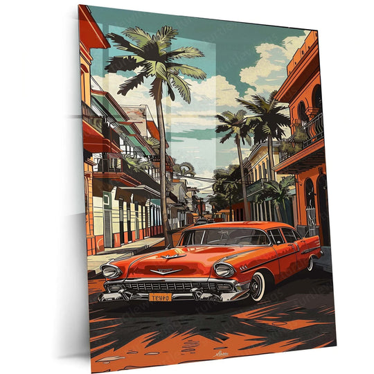 Cars Aesthetic Metal Poster | Automotive Wall Decor | HD Print