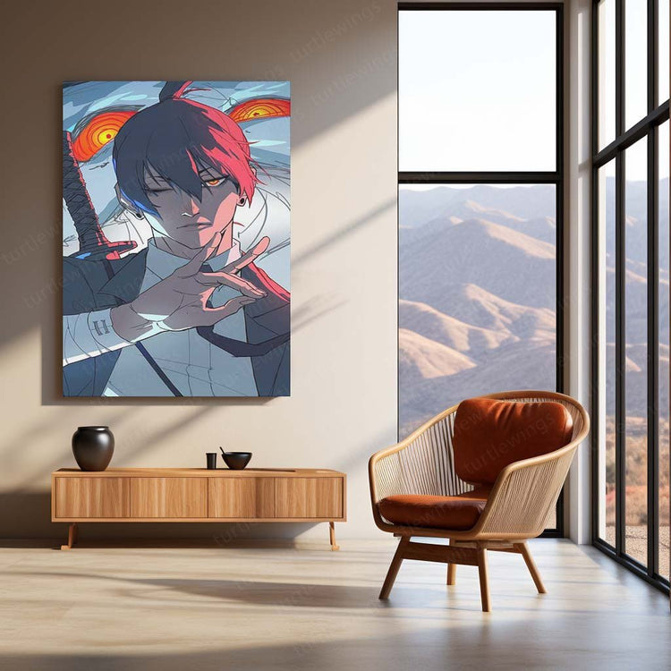 Aki Hayakawa Metal Poster | Anime Wall Art | HD Print