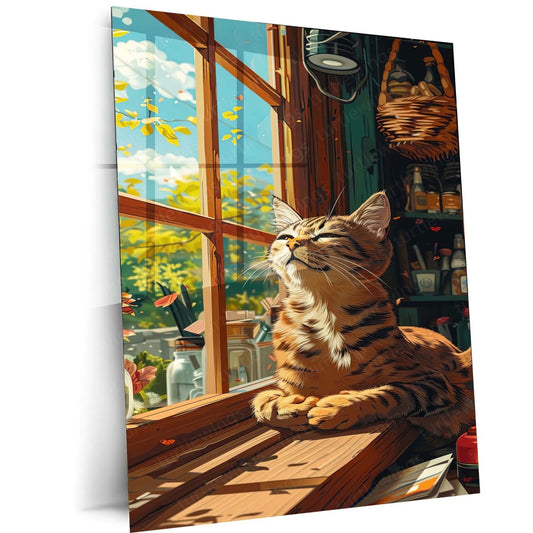 Cats Aesthetic Metal Poster | Feline Wall Art | HD Print 3