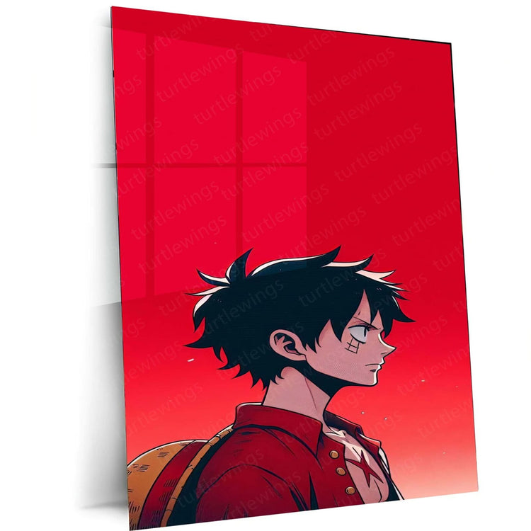 Luffy Metal Poster | One Piece Wall Art | HD Print