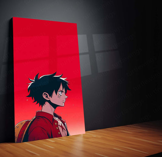 Luffy Metal Poster | One Piece Wall Art | HD Print