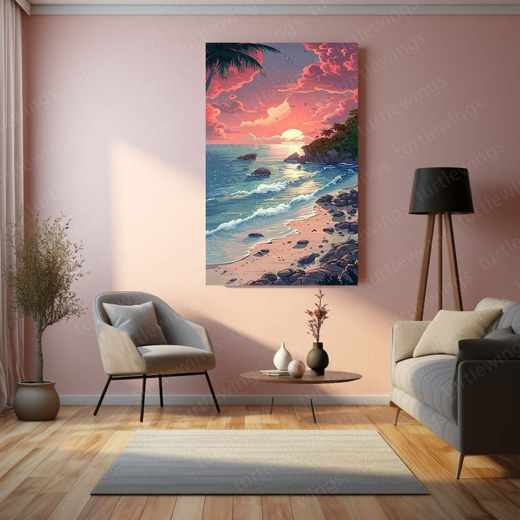 Nature Abstract Art Metal Poster | Landscape Wall Decor | HD Print 3