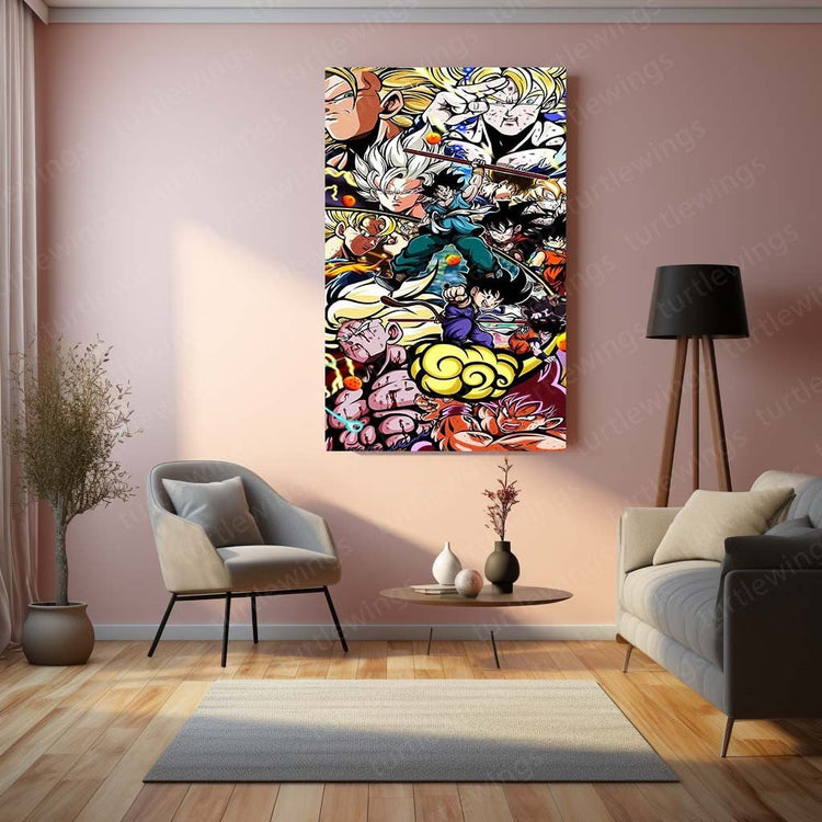 Dragon Ball Z Metal Poster | Anime Wall Art | HD Print