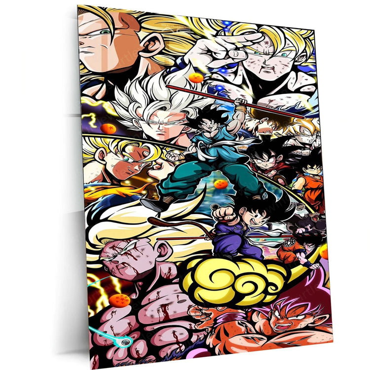 Dragon Ball Z Metal Poster | Anime Wall Art | HD Print