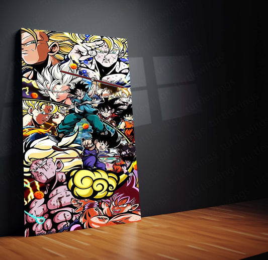 Dragon Ball Z Metal Poster | Anime Wall Art | HD Print