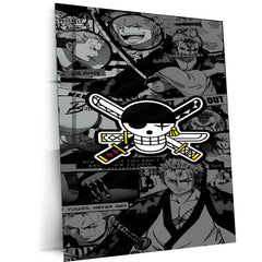 One Piece Zoro Metal Poster