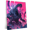 Godzilla Metal Poster | Kaiju Movie Wall Art | Monster King Aesthetic