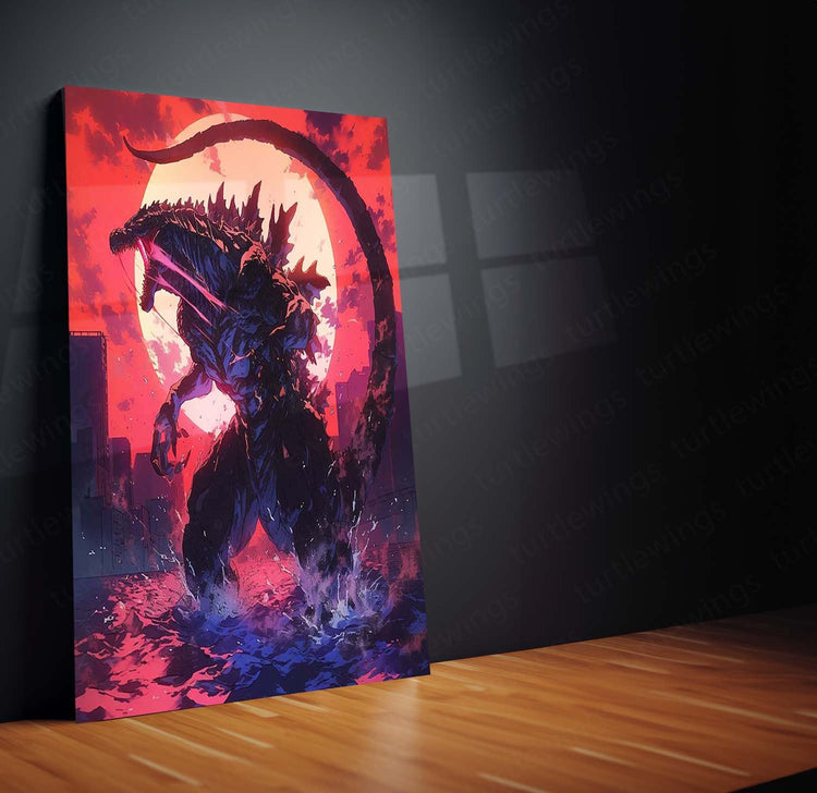 Godzilla Art Metal Poster | Iconic Monster Design | HD Print 2