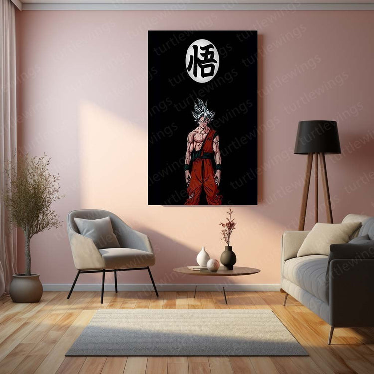 Goku Metal Poster | Dragon Ball Wall Art | HD Print