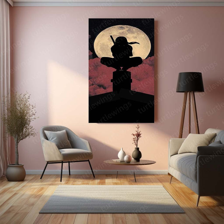 Itachi Uchiha Metal Poster | Naruto Wall Art | HD Print 2