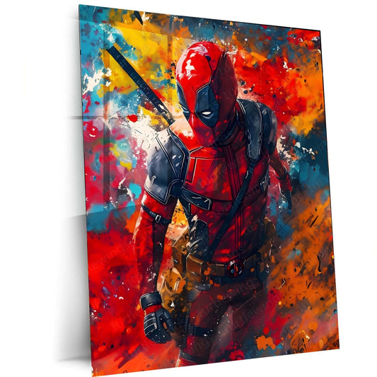 Deadpool Metal Poster | Merc with a Mouth | Comic Book Art