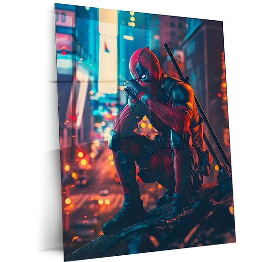 Deadpool Metal Poster | Merc with a Mouth | Comic Book Art 2