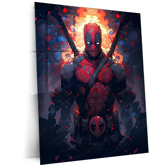 Deadpool Metal Poster | Merc with a Mouth | Comic Book Art 3