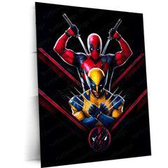 Deadpool x Wolverine Metal Poster