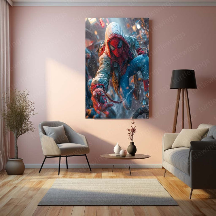 Spiderman Metal Poster | Web-Slinging Action | Superhero D?cor 3