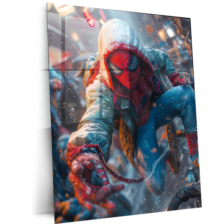 Spiderman Metal Poster | Web-Slinging Action | Superhero D?cor 3